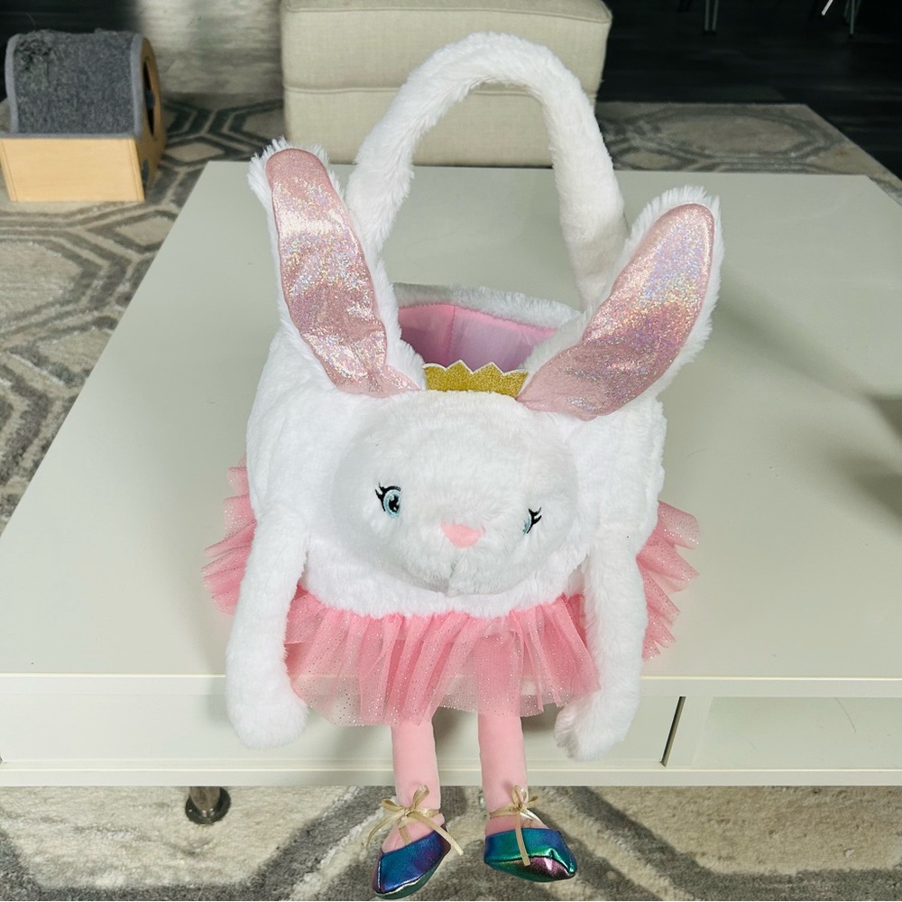 Adorable Bunny Basket Ballerina Princess Plush